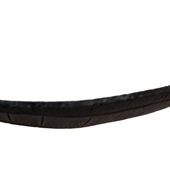 Belts by Simon Black Alligator Print Leather Belt M Glam Dressy Work - Picture 6 of 15